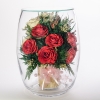 Цветы натуральные в стекле ( розы ) - доставка по РФ