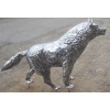 Волк скульптурный из металла