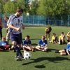 Футбольный тренажер для правильного обучения детей футбольным приемам