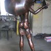 Скульптура из металла"Девушка с зонтиком"