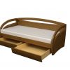 Угловая кровать с ящиком или доп.  спальным местом