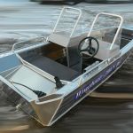 Купить лодку Wyatboat-390 У с консолями