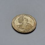 Монета рубль 1723 года. Пётр 1 в горностаевой мантии.  Оригинал.  Антикварный магазин