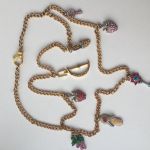 Бижутерия swarovski украшение цепь подвески кулоны сваровски стразы кристаллы металл под золото