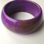 Браслет новый сиреневый фиолетовый золото женский пластик бижутерия украшение аксессуар женский