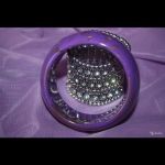 Браслет новый сиреневый фиолетовый золото женский пластик бижутерия украшение аксессуар женский