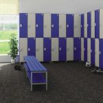 Шкафы и шкафчики для спортивных раздевалок,  влагостойкая мебель HPL для бассейна, фитнес мебель HPL